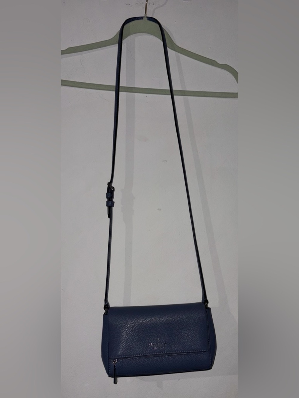 NWOT kate spade Pebbled Leather Purse -  Light Navy - Picture 2 of 7